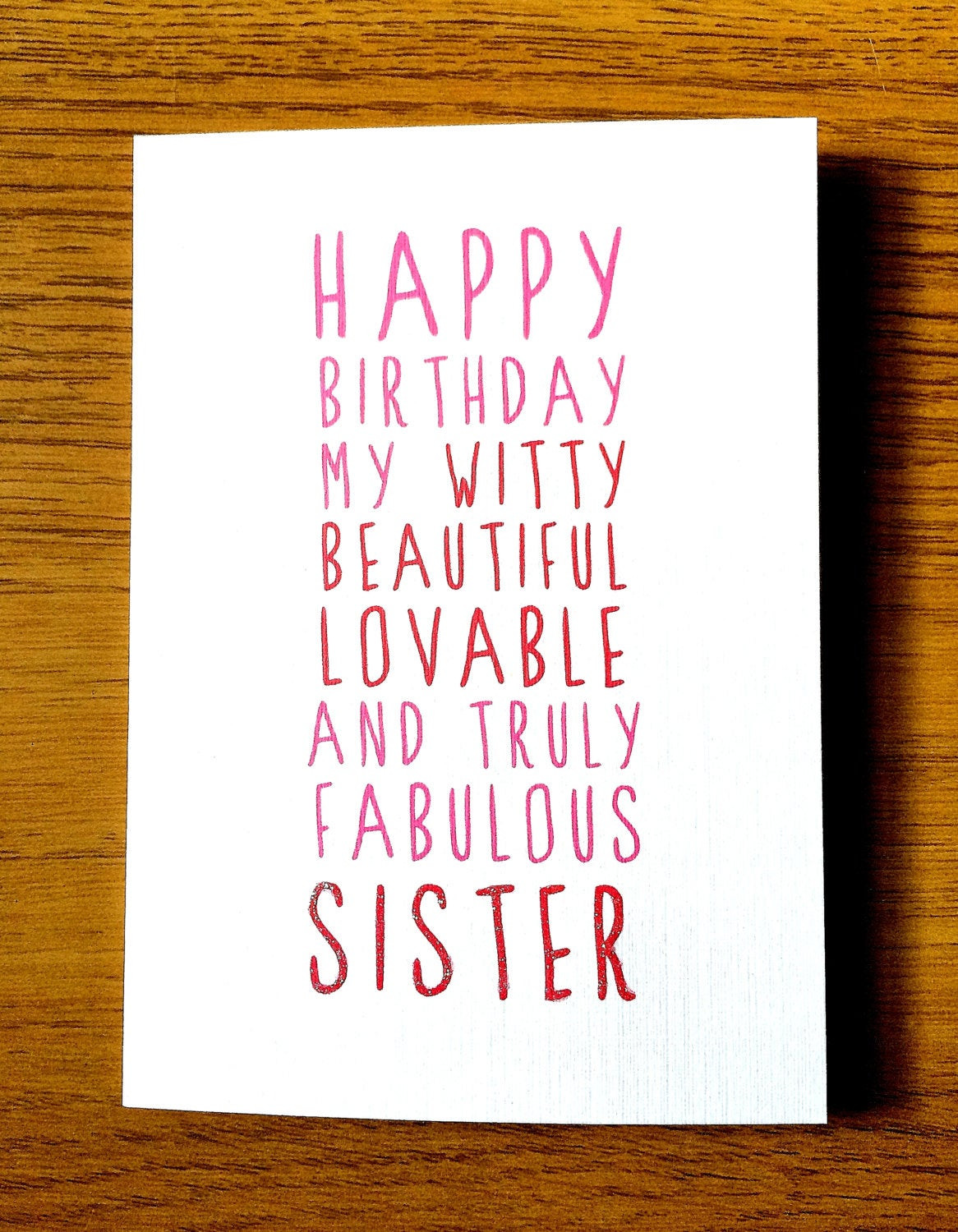 Birthday Quotes To Sister
 Sweet Description Happy Birthday Sister by LittleMushroomCards