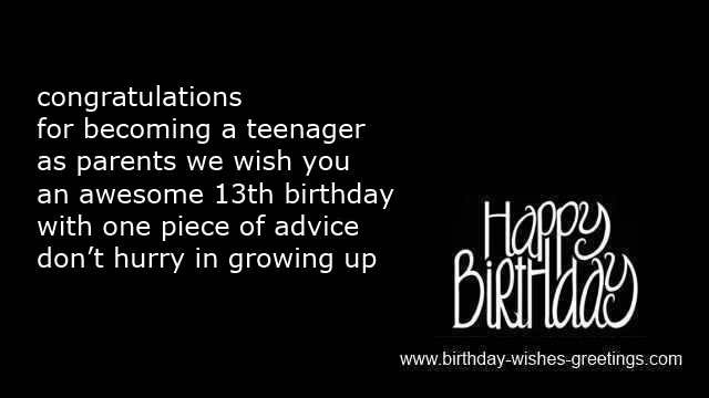 Birthday Wishes For 13 Year Old
 Funny Birthday Quotes For 13 Year Olds QuotesGram