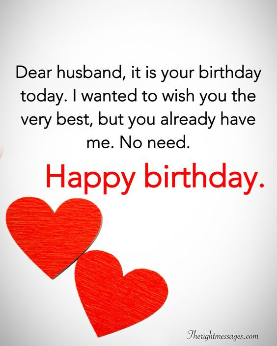 Birthday Wishes For Husband Funny
 28 Birthday Wishes For Your Husband Romantic Funny
