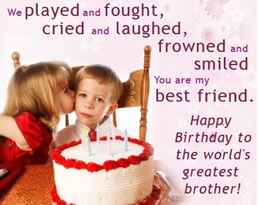 Birthday Wishes For Sister From Brother
 Birthday Wishes Cards and Quotes for Your Brother