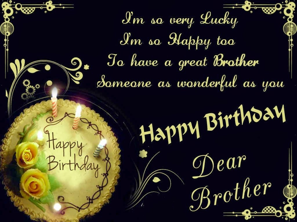 Birthday Wishes For Sister From Brother
 HD BIRTHDAY WALLPAPER Happy birthday brother