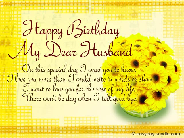 Birthday Wishes Husband
 Birthday Messages for Your Husband Easyday