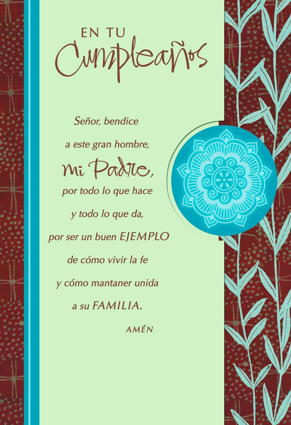 Birthday Wishes In Spanish
 My Prayer for You Dad Spanish Language Religious Birthday