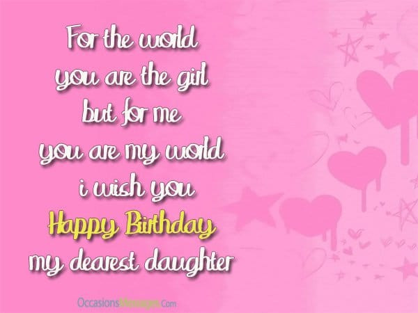 Birthday Wishes To A Daughter From Her Mother
 Birthday Wishes for Daughter from Mom Occasions Messages