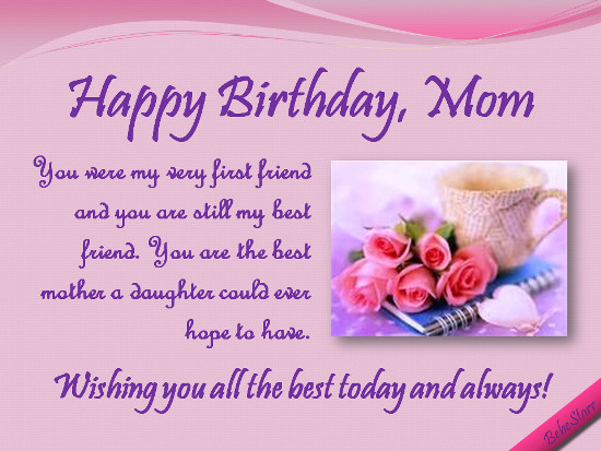 Birthday Wishes To A Daughter From Her Mother
 Funny Happy Birthday Mom Wish