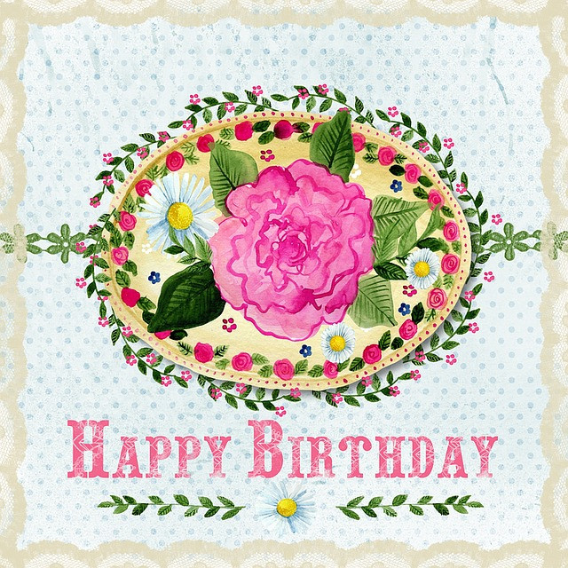 Birthday Wishes With Pictures
 Happy Birthday Pink Floral · Free image on Pixabay