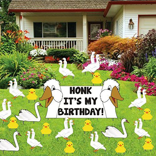 Birthday Yard Decorations
 81 best Birthday Lawn Signs images on Pinterest