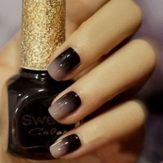 Black And Nude Nail Designs
 Black Gra nt Nails s and for