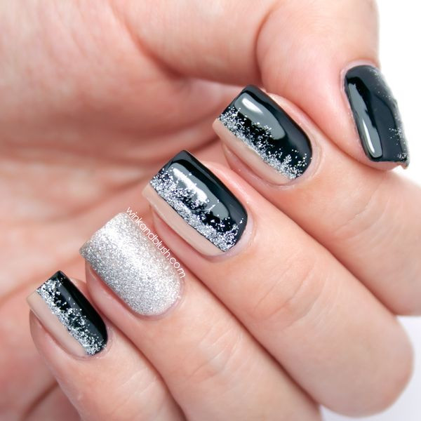 Black And Nude Nail Designs
 Pin on Makeup ideas