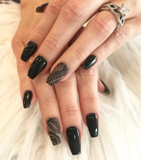 Black And Nude Nail Designs
 The Best Coffin Nails Ideas That Suit Everyone