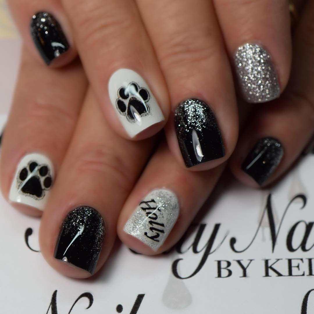 Black And White Acrylic Nail Designs
 29 Black And White Acrylic Nail Art Designs Ideas