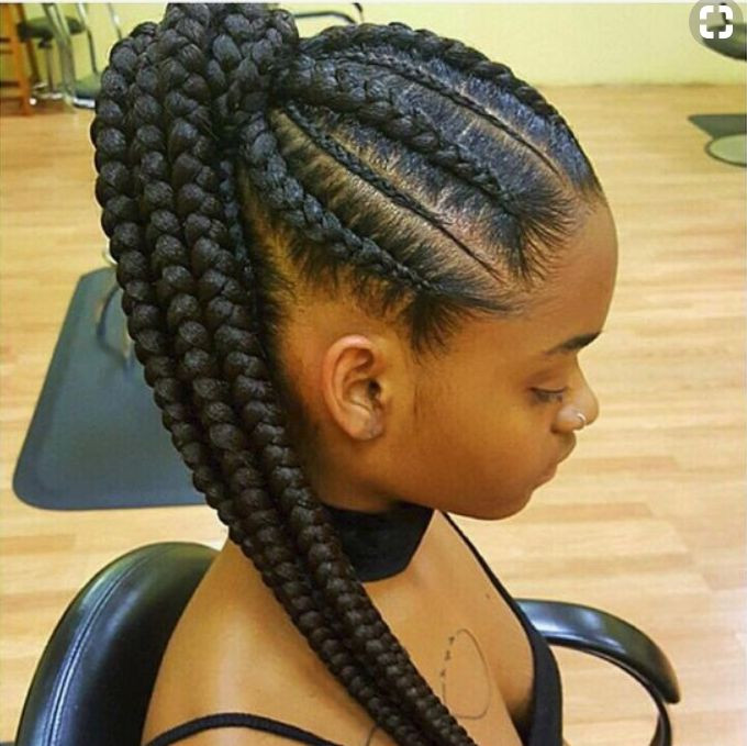 Black Braided Ponytail Hairstyles
 Attractive 8 Feed in Braids Ponytail for Women