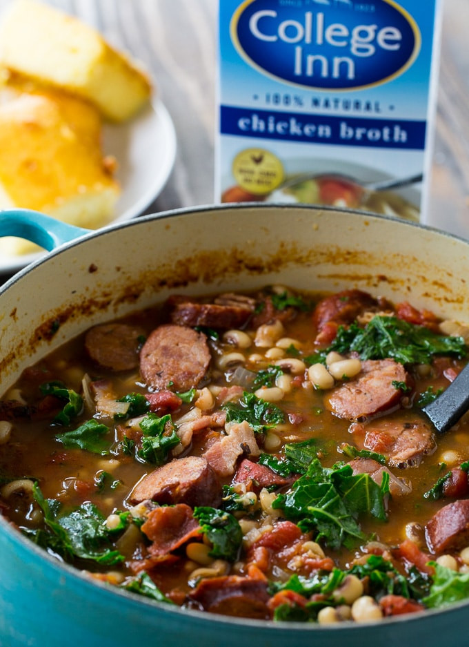 Black Eyed Pea Stew
 Black Eyed Pea Stew with Sausage and Kale Spicy Southern