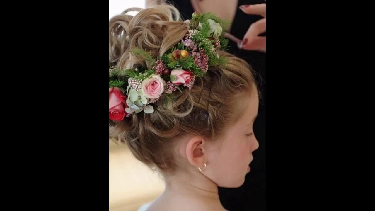 Black Flower Girl Hairstyles
 Flower girl wedding hairstyles