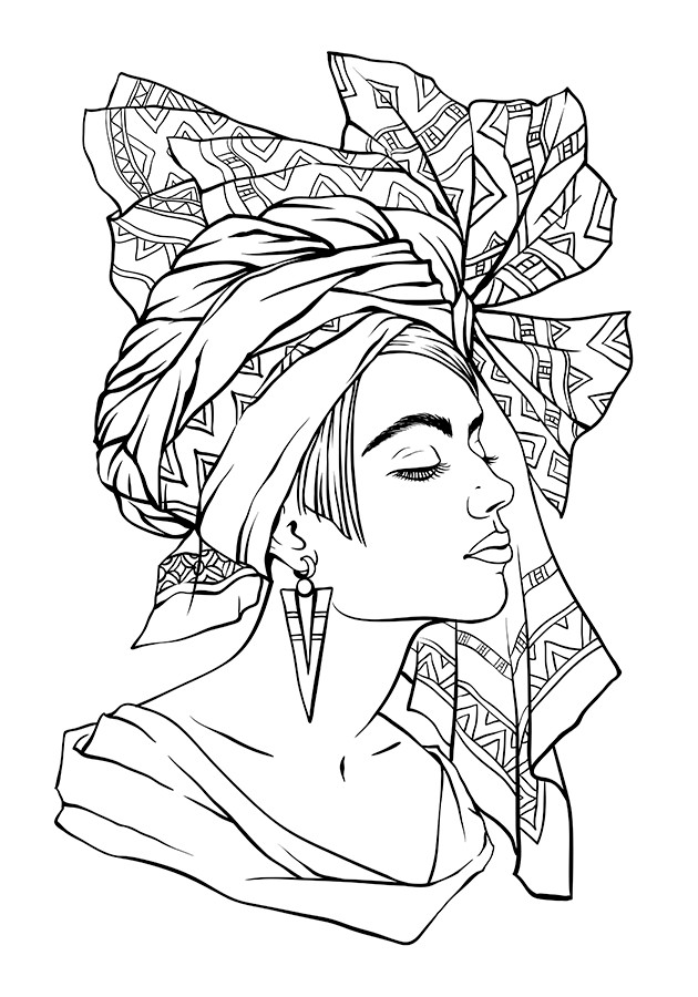 Black Girls Coloring Pages
 Black Women Coloring Pages at GetColorings