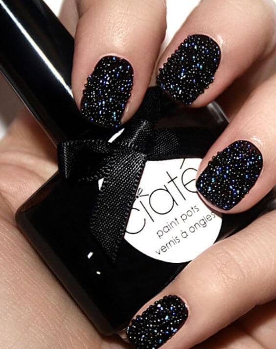 Black Glitter Acrylic Nails
 50 Dramatic Black Acrylic Nail Designs to Keep Your Style