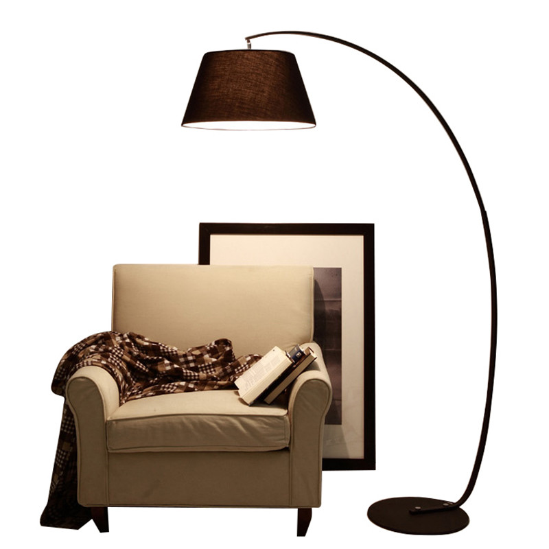 Black Lamps For Living Room
 Modern Fishing Floor Lamp simple life black white