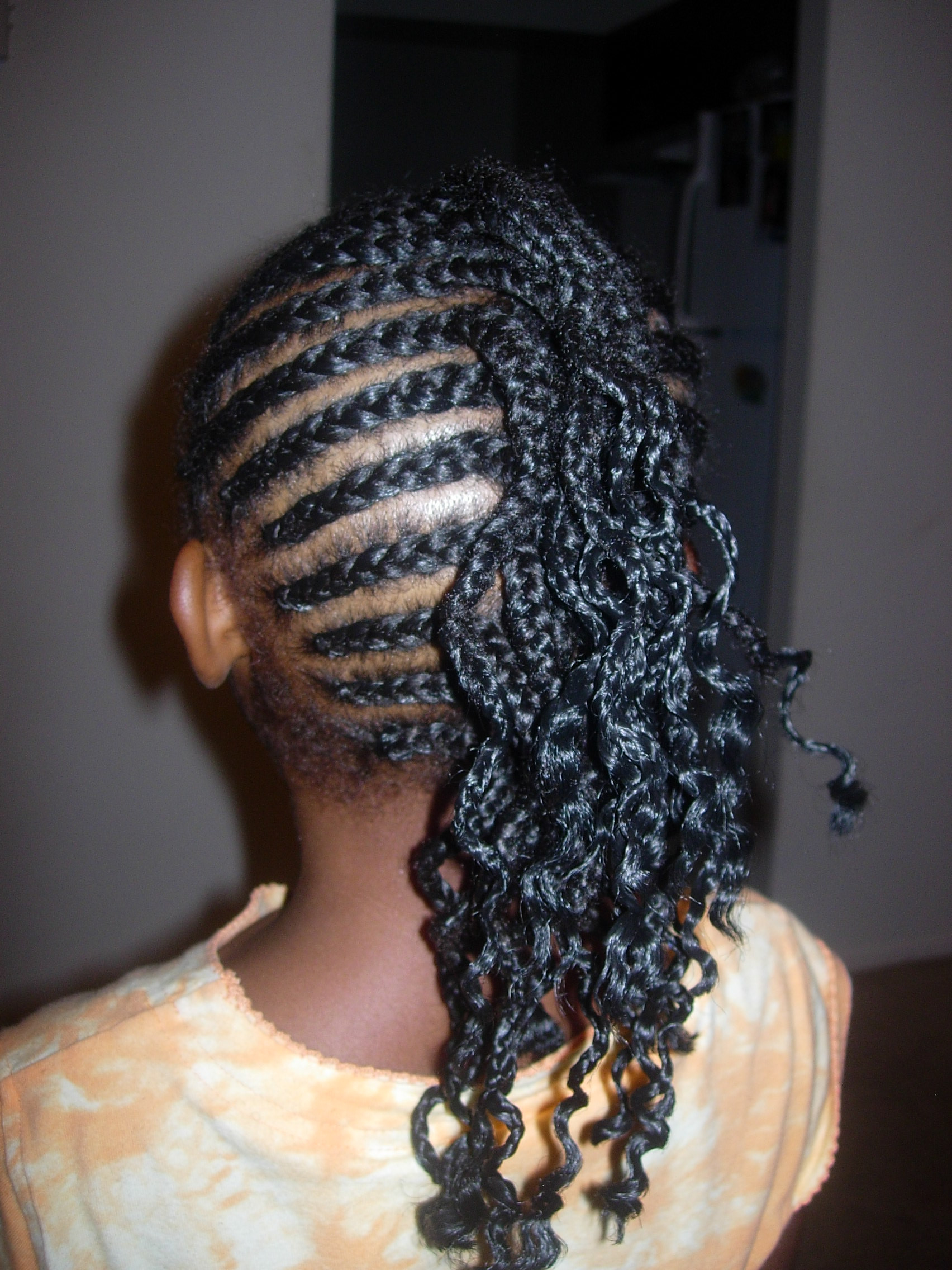 Black Little Girl Hairstyles With Weave
 CORNROWS