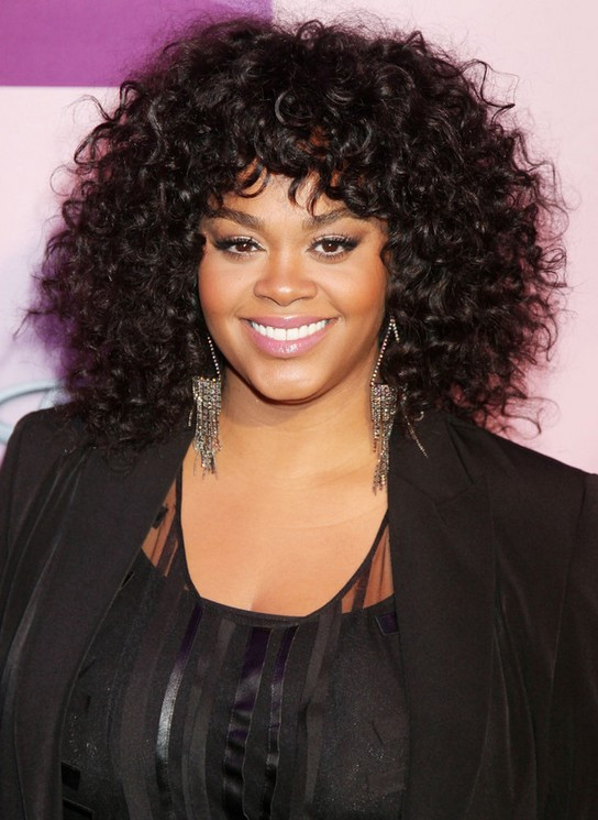 Black Natural Curly Hairstyles For Medium Length Hair
 Jill Scott Black Curly Hairstyle for Medium Length Hair