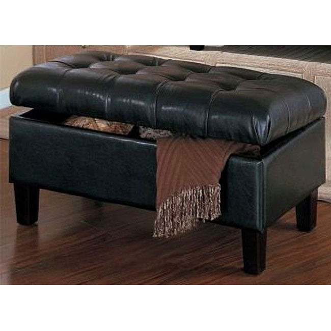 Black Tufted Storage Bench
 Black Tufted Ottoman Storage Bench Free Shipping Today