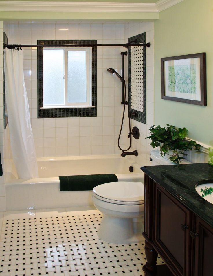 Black White Bathroom Tile
 17 Best images about vintage bathroom tile on Pinterest