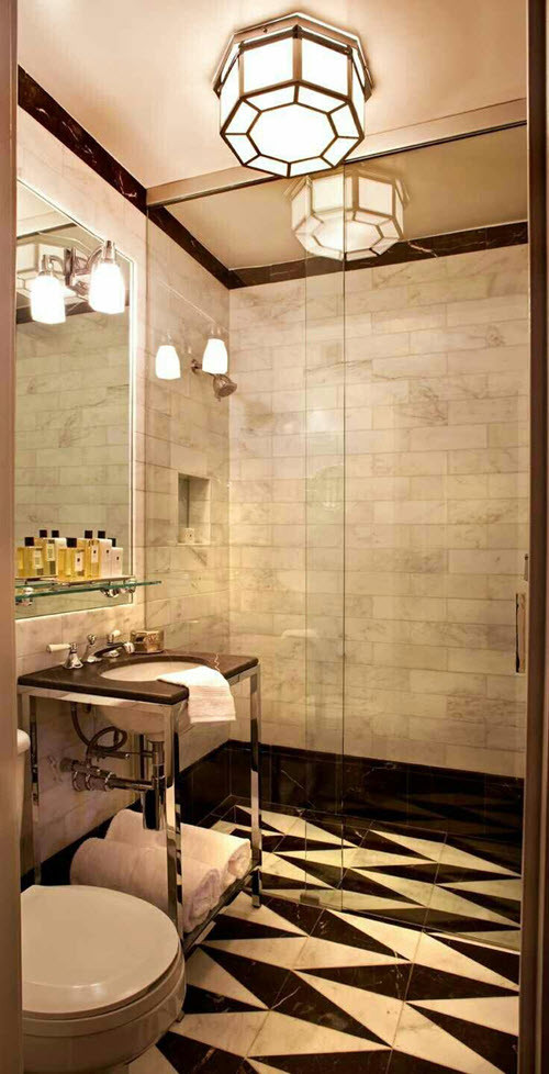 Black White Bathroom Tile
 31 black and white marble bathroom tiles ideas and