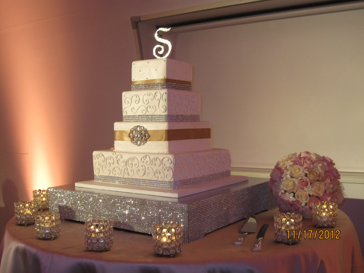 Bling Wedding Cake Stand
 Bling wedding cake stand idea in 2017