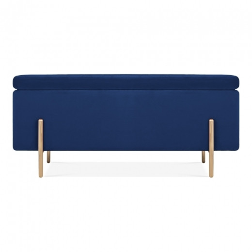 Blue Velvet Storage Bench
 Blue Velvet Upholstered Storage Bench Ottoman