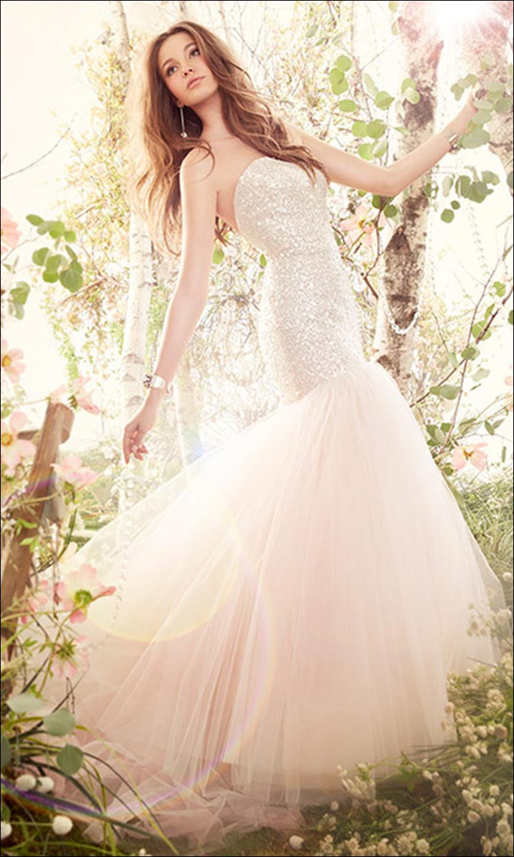 Blush Colored Wedding Dress
 Say Yes To The Colored Dress 9 Spectacularly Colorful