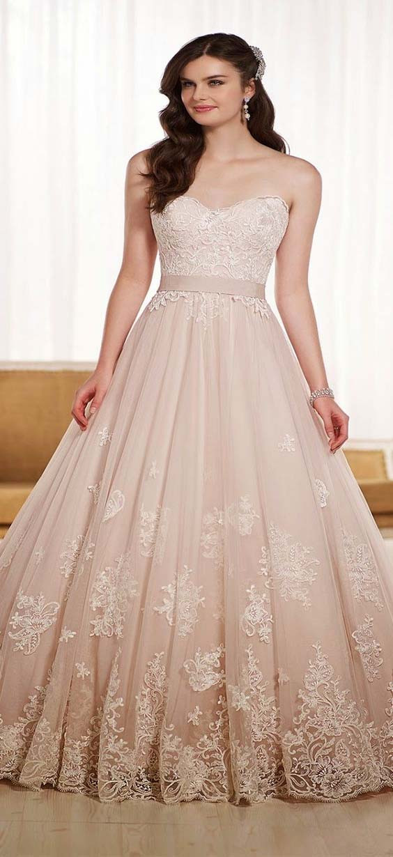 Blush Colored Wedding Dress
 Blush colored wedding dress