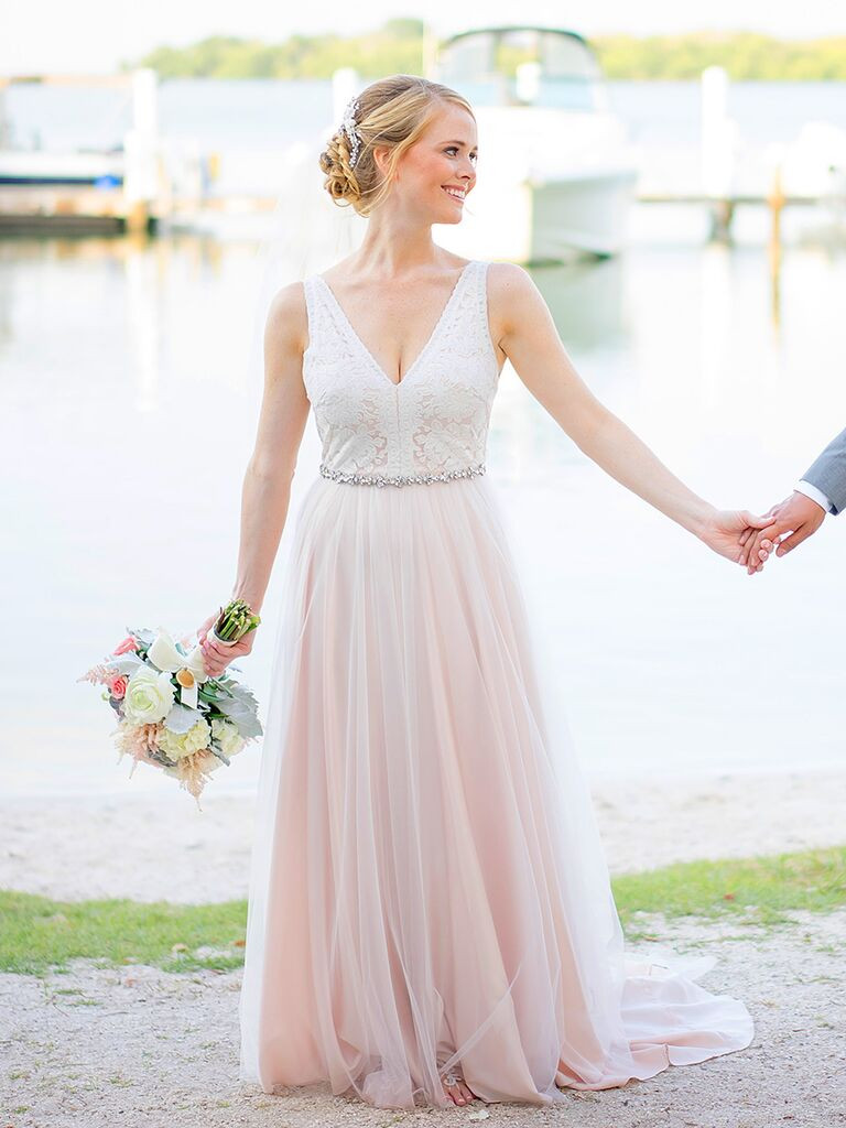 Blush Colored Wedding Dress
 The Prettiest Blush and Light Pink Wedding Gowns