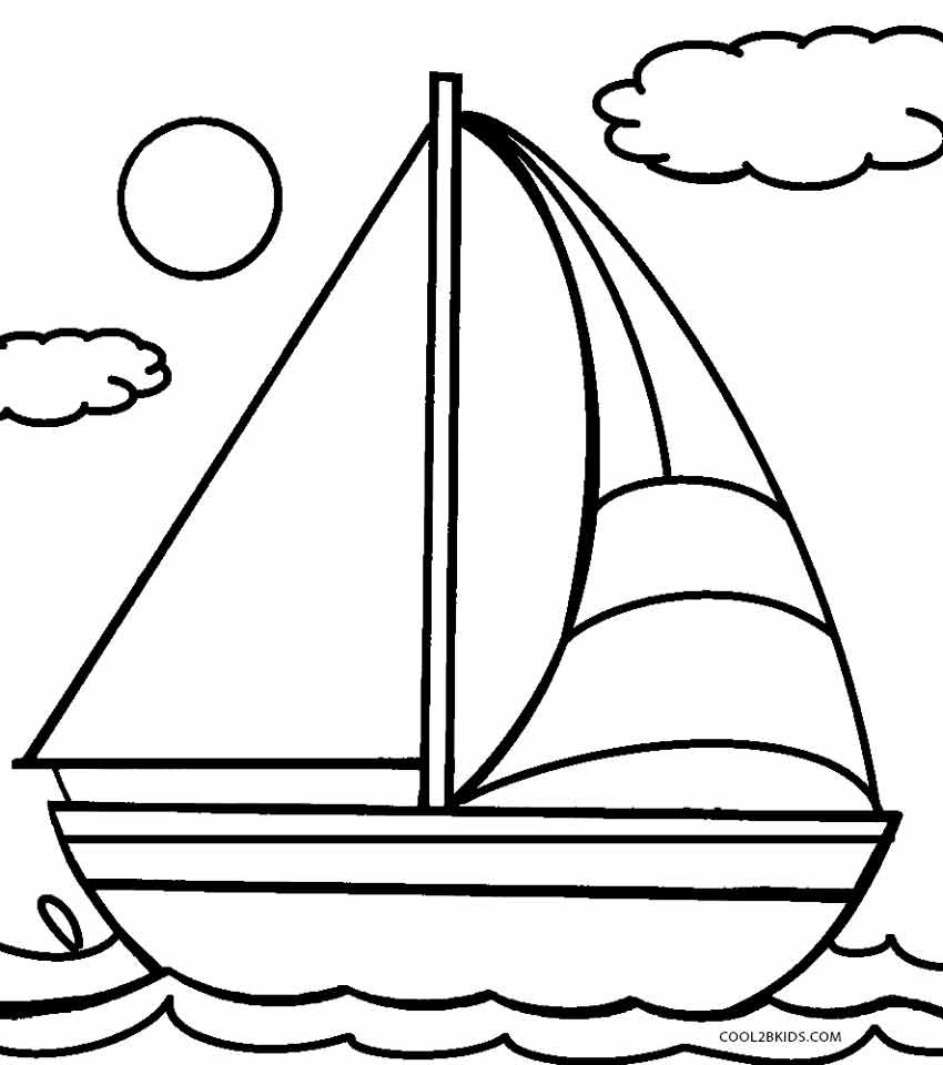 Boat Coloring Pages For Toddlers
 Printable Boat Coloring Pages For Kids