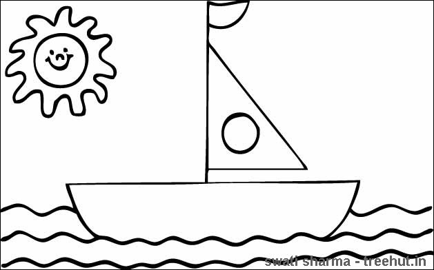 Boat Coloring Pages For Toddlers
 Boat Coloring pages