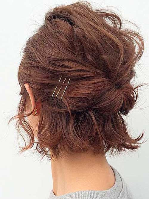 Bobby Pin Hairstyles For Short Hair
 Adorable Short Hairstyles with Bobby Pins