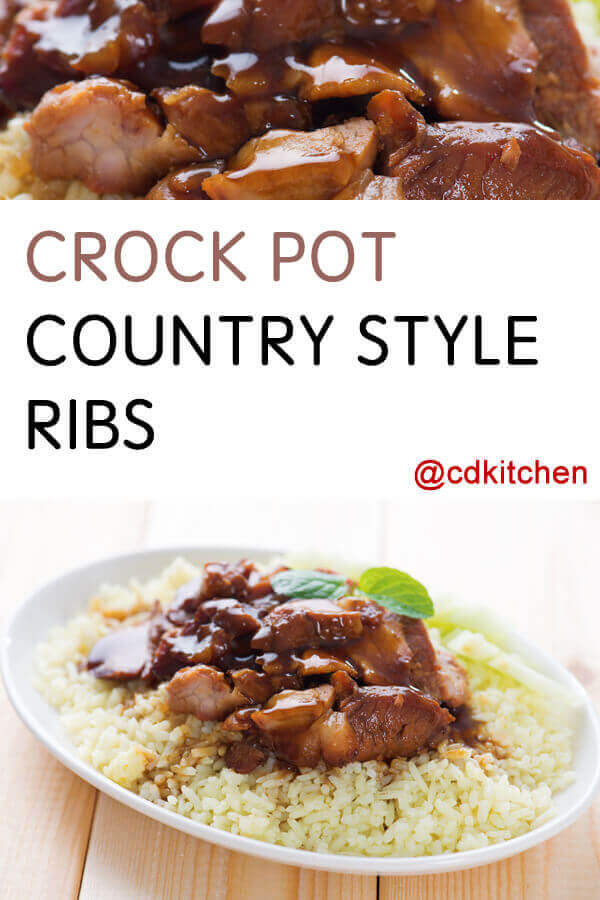 Boneless Country Style Pork Ribs Slow Cooker
 Crock Pot Country Style Pork Ribs Recipe from CDKitchen