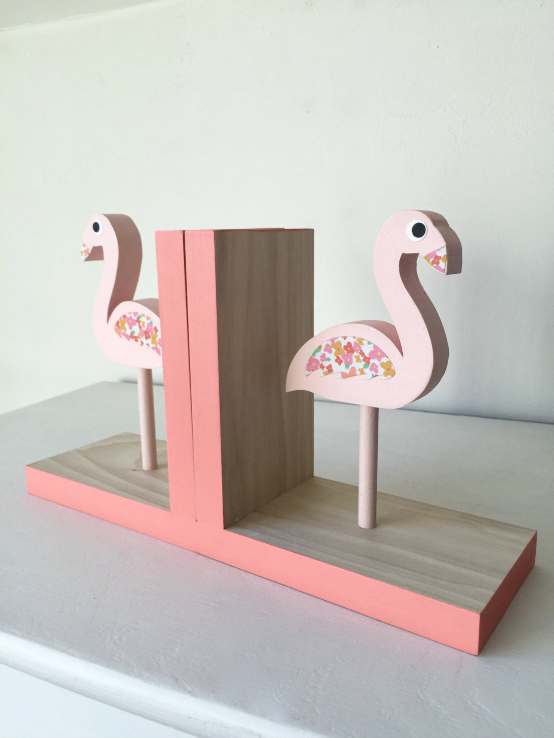 Bookends For Kids Room
 Flamingo Bookends Children Bookends Pink by MapleShadeKids
