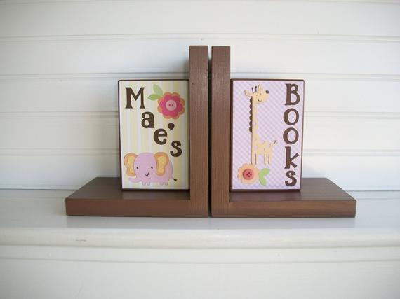 Bookends For Kids Room
 Items similar to Bookends for Children Nursery Room Decor