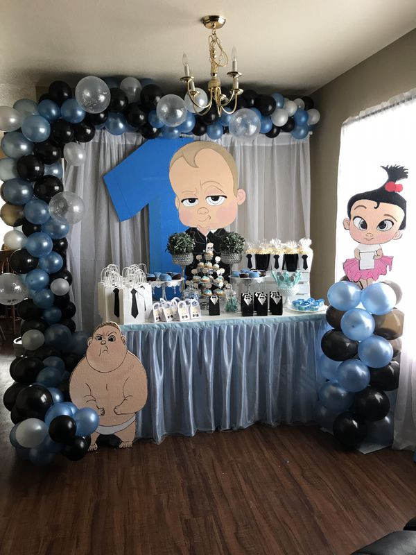 Boss Baby Party Supplies
 Boss baby party decorations birthday boy for Sale in Tampa
