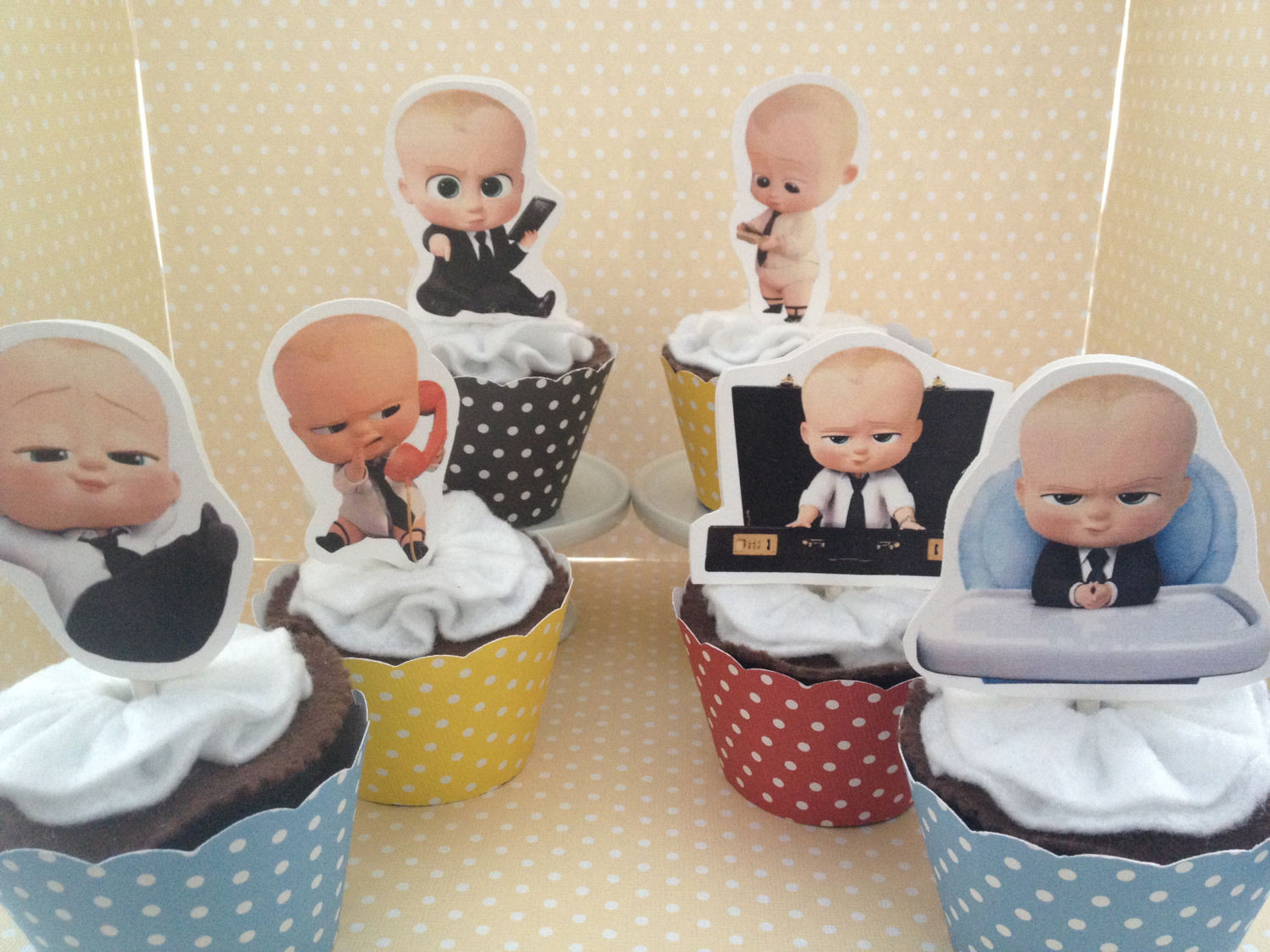 Boss Baby Party Supplies
 Boss Baby Party Cupcake Topper Decorations Set of 10