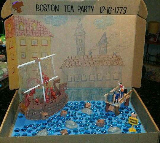 Boston Tea Party Project Ideas
 Boston Tea Party Diorama