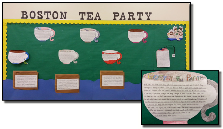 Boston Tea Party Project Ideas
 Work Samples Kerrie L Riley