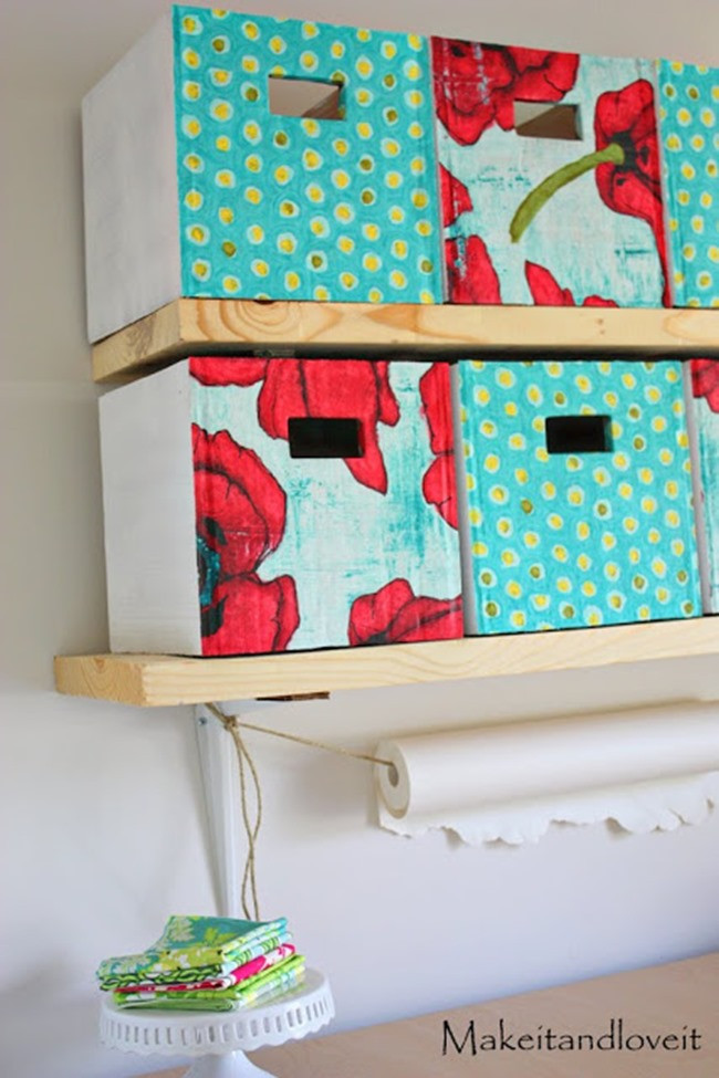 Box Shelf DIY
 7 DIY Storage Boxes Get Organized 