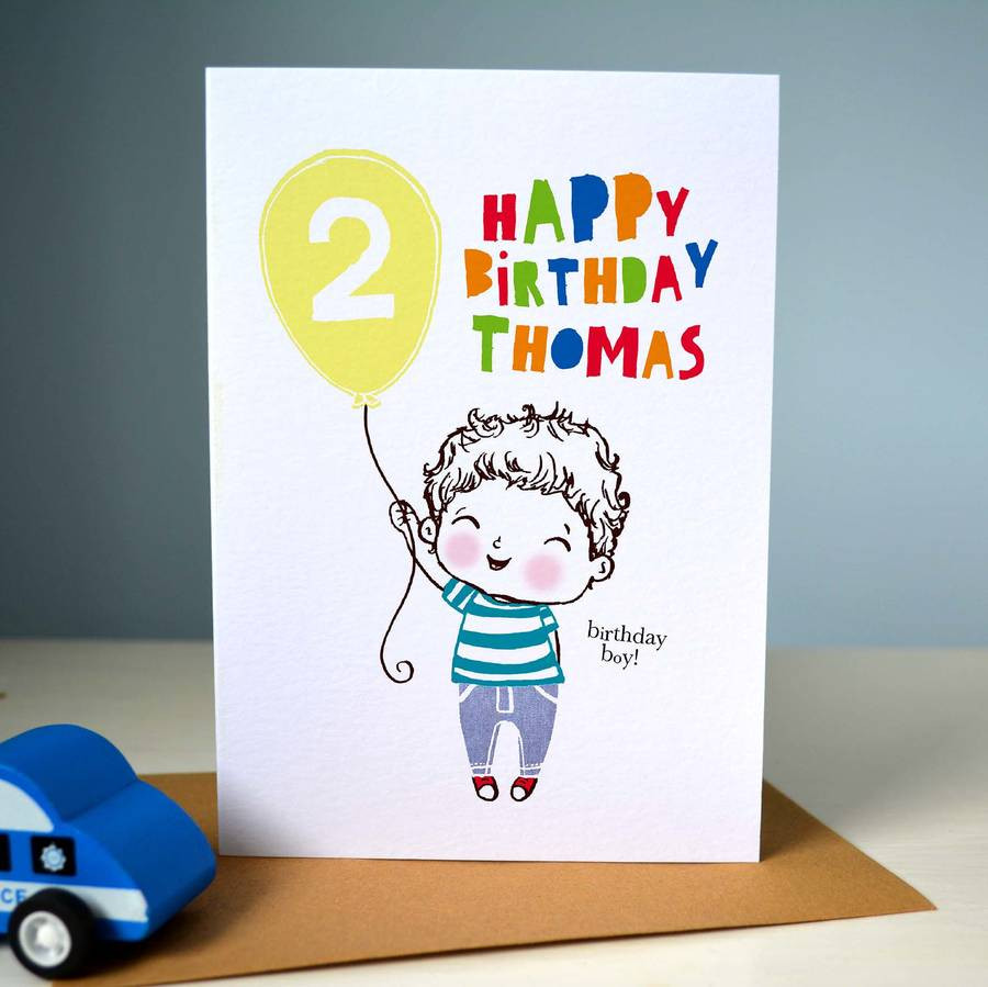 Boy Birthday Cards
 personalised birthday boy card by rosie & radish