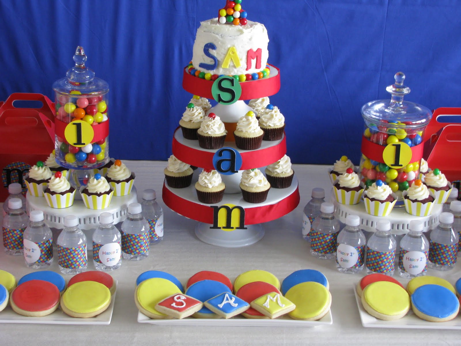 Boy Birthday Decorations
 Sheek Shindigs A Bouncing Baby Boy s 1st Birthday Celebration