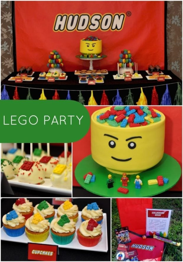 Boy Birthday Decorations
 Boy s Lego Themed 5th Birthday Party
