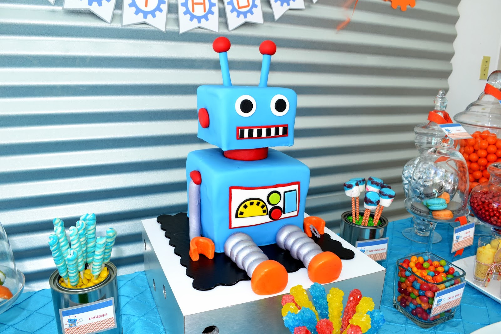 Boy Birthday Decorations
 Partylicious Events PR Birthdays Robot Party