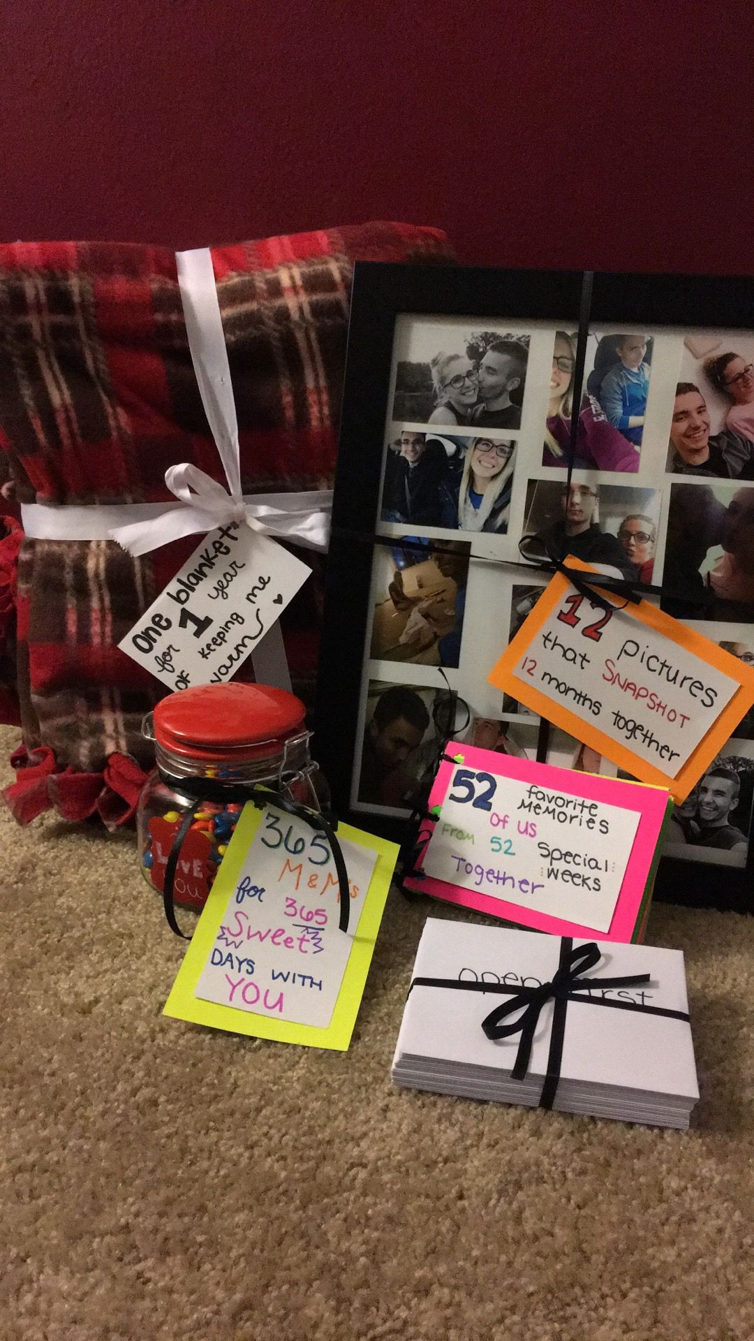 Boyfriend Gift Ideas Pinterest
 one year anniversary t ️ …