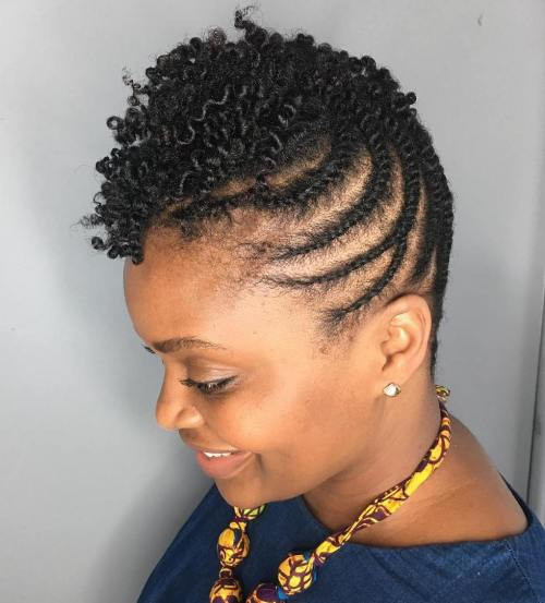 Braided Natural Hairstyles
 75 Most Inspiring Natural Hairstyles for Short Hair in 2019