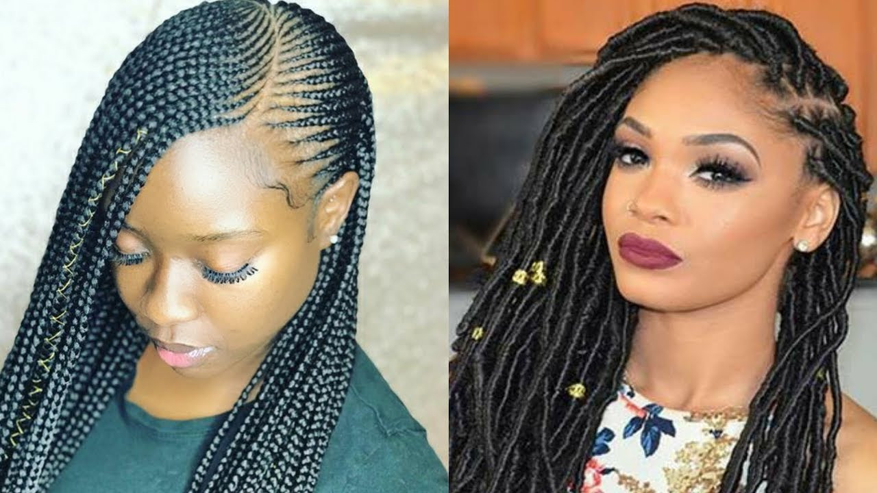 Braided Ponytail Hairstyles For Black Hair
 2019 Braided Hairstyles For Black Women pilation