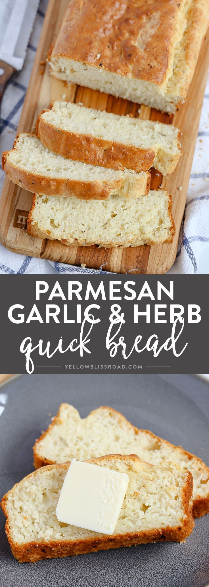 Bread Machine Quick Bread
 Parmesan Garlic Herb Quick Bread Recipe